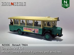 Renault TN6A (N 1:160) in Smooth Fine Detail Plastic