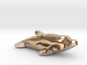 Dolphin in 14k Rose Gold Plated Brass