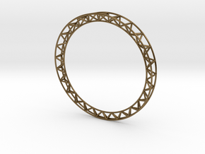 Intricate Framework Bracelet in Polished Bronze