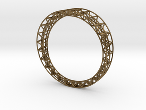 Intricate Framework Bracelet in Natural Bronze