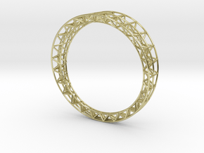 Intricate Framework Bracelet in 18k Gold Plated Brass