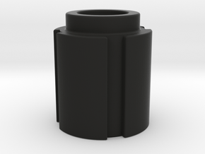 Trap Knob 1 in Black Natural Versatile Plastic