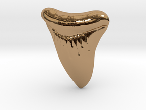 Sharktooth in Polished Brass