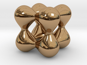 0191 F(x,y,z)=0 Blobs in Polished Brass