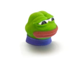 Sad Frog (Feels bad man)  in Full Color Sandstone