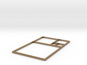 The Golden Rectangle in Natural Brass