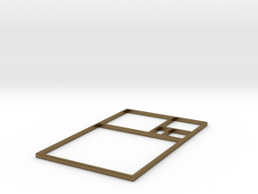 The Golden Rectangle in Polished Bronze