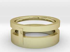 2 rings in 1 size 5 in 18k Gold