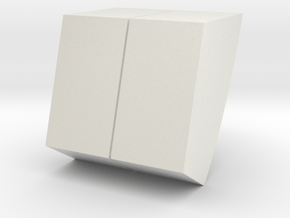 M10A-left Wall Detail in White Natural Versatile Plastic
