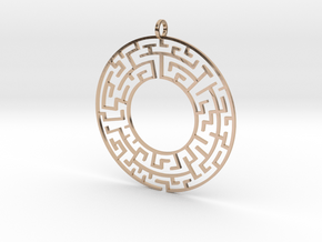 Maze in 14k Rose Gold Plated Brass