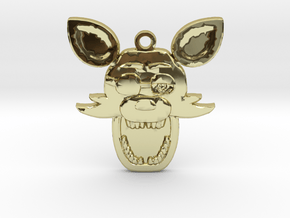 Five Nights at Freddy's Foxy Pendant in 18k Gold