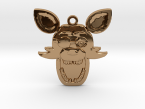 Five Nights at Freddy's Foxy Pendant in Polished Brass