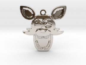Five Nights at Freddy's Foxy Pendant in Platinum