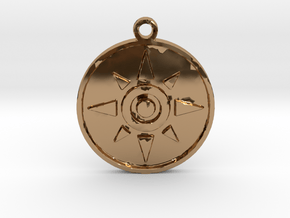 Digimon Crest of Courage in Polished Brass