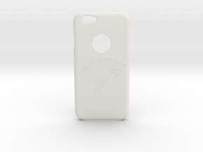Iphone 6 Wolf case in White Natural Versatile Plastic