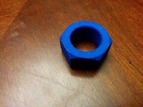 Nut Job 14mmx1 Negative Airsoft Muzzle Tip in Blue Processed Versatile Plastic