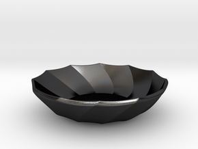 0201 Model (12.5cm,3.125cm) #003 in Polished and Bronzed Black Steel