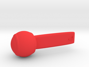 Lollipop in Red Processed Versatile Plastic