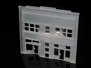 N-Scale City Hall Facade in Smooth Fine Detail Plastic