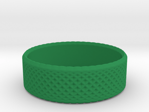 0204 Lissajous Figure Ring (Size3, 14.0mm) #011 in Green Processed Versatile Plastic