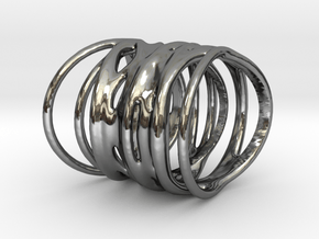 Ring of Rings No.1 in Fine Detail Polished Silver