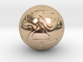 Star Sphere  in 14k Rose Gold Plated Brass