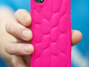 Personalised 3D Smart Phone Art Case. in Purple Processed Versatile Plastic