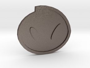 Fog Badge - Johto Pokemon Bagdes in Polished Bronzed Silver Steel