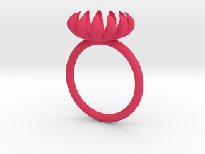 Opening Smaller Bloom ring in Pink Processed Versatile Plastic