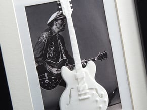 Gibson ES 335 guitar for photo frame in White Processed Versatile Plastic
