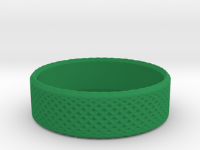 0207 Lissajous Figure Ring (Size4, 14.8mm) #013 in Green Processed Versatile Plastic