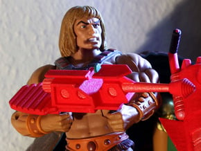 Castle Grayskull Prototype Turret Cannon Rifle in Red Processed Versatile Plastic