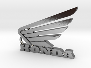 Honda Keychain Pendant  in Polished Silver