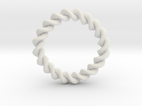 0206 Collection of Knots [2,10] (5cm) #001 in White Natural Versatile Plastic