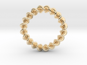 0206 Collection of Knots [2,10] (5cm) #001 in 14k Gold Plated Brass