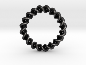0206 Collection of Knots [2,10] (5cm) #001 in Polished and Bronzed Black Steel