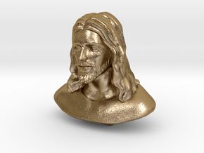 Jesus Christ (Matte - Polished Gold Steel) in Polished Gold Steel