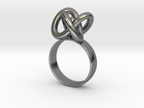 Infinity ring in Fine Detail Polished Silver