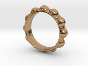 Bubble Ring in Polished Brass