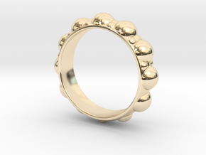 Bubble Ring in 14k Gold Plated Brass