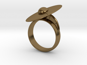 Solar System Rings in Polished Bronze
