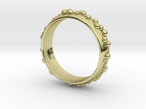 thousand fields Ring in 18k Gold Plated Brass