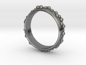 thousand fields Ring in Fine Detail Polished Silver
