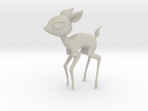 Baby Deer! in Natural Sandstone