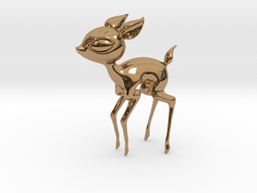 Baby Deer! in Polished Brass