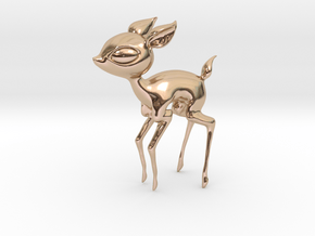 Baby Deer! in 14k Rose Gold Plated Brass