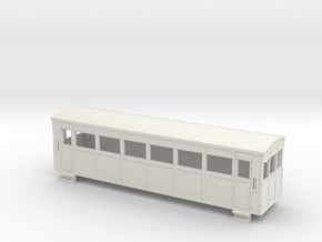 009 Drewry bogie railcar  in White Natural Versatile Plastic