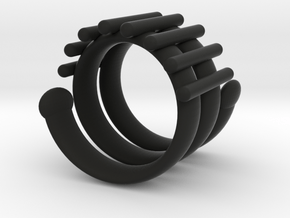 Snake Ring in Black Natural Versatile Plastic
