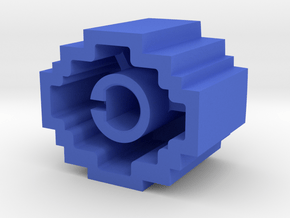 Kong Knob - 1/4' push-on type in Blue Processed Versatile Plastic
