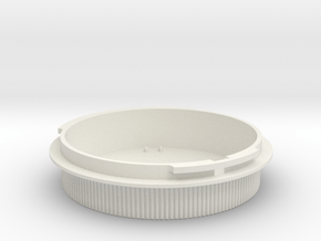 Rear lens cap for Icarex BM lenses in White Natural Versatile Plastic